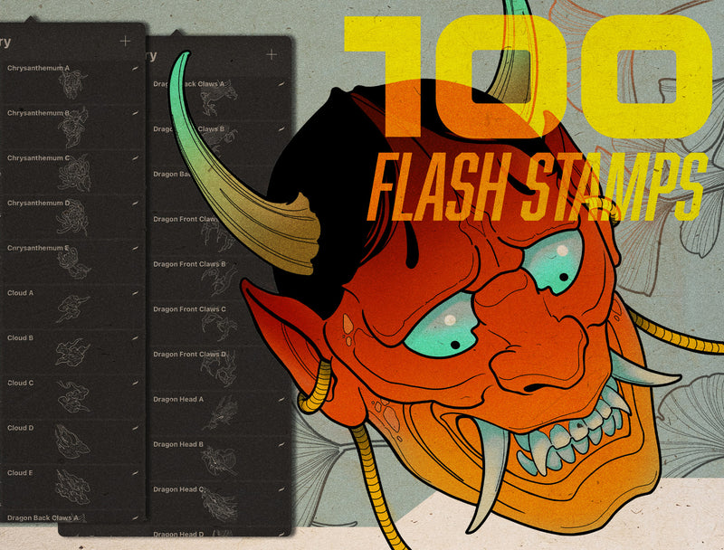 Flash Stamps - Neo-Japanese - Tattoo Smart