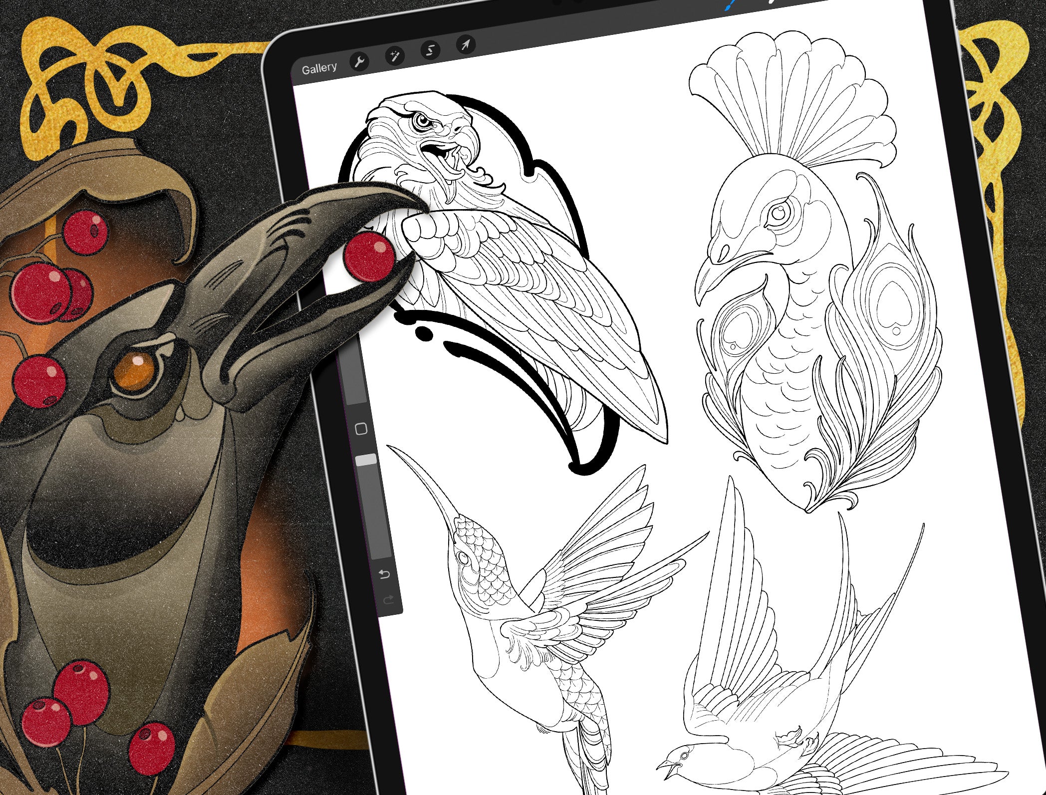 Neo-Trad Birds | Tattoo Smart