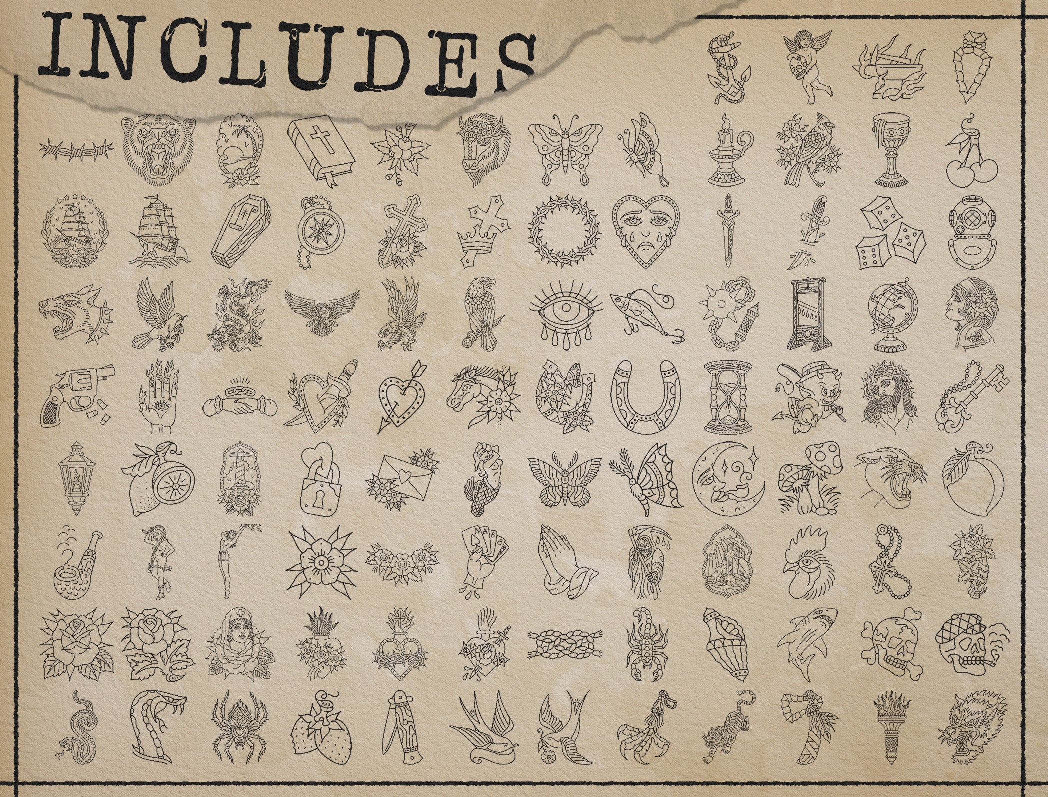 Traditional Tattoo Flash | Tattoo Smart