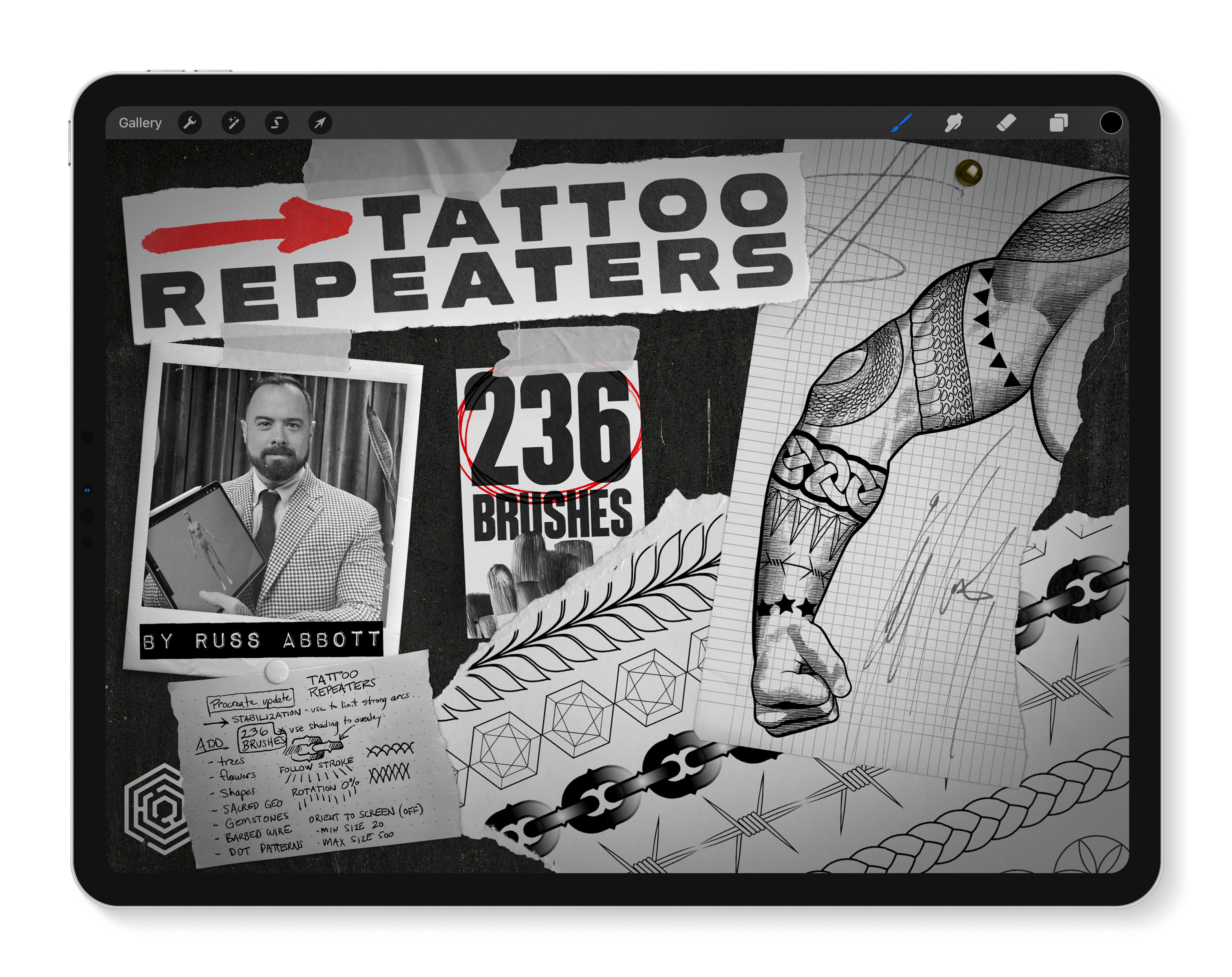 Brush Set - Tattoo Repeaters - Tattoo Smart
