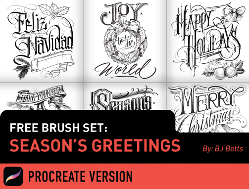 Flash Stamps - Season's Greetings - Tattoo Smart