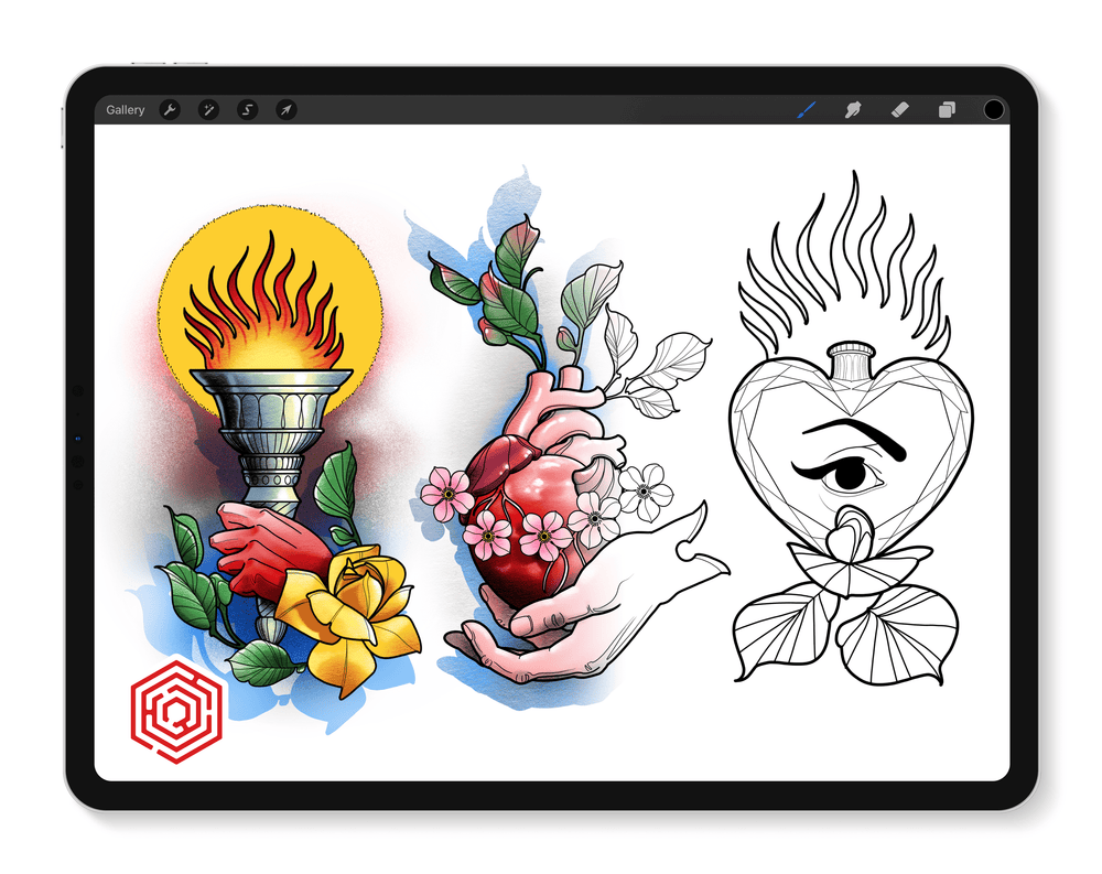 Flash Stamps - SuperGenius Vol. 1 - Tattoo Smart