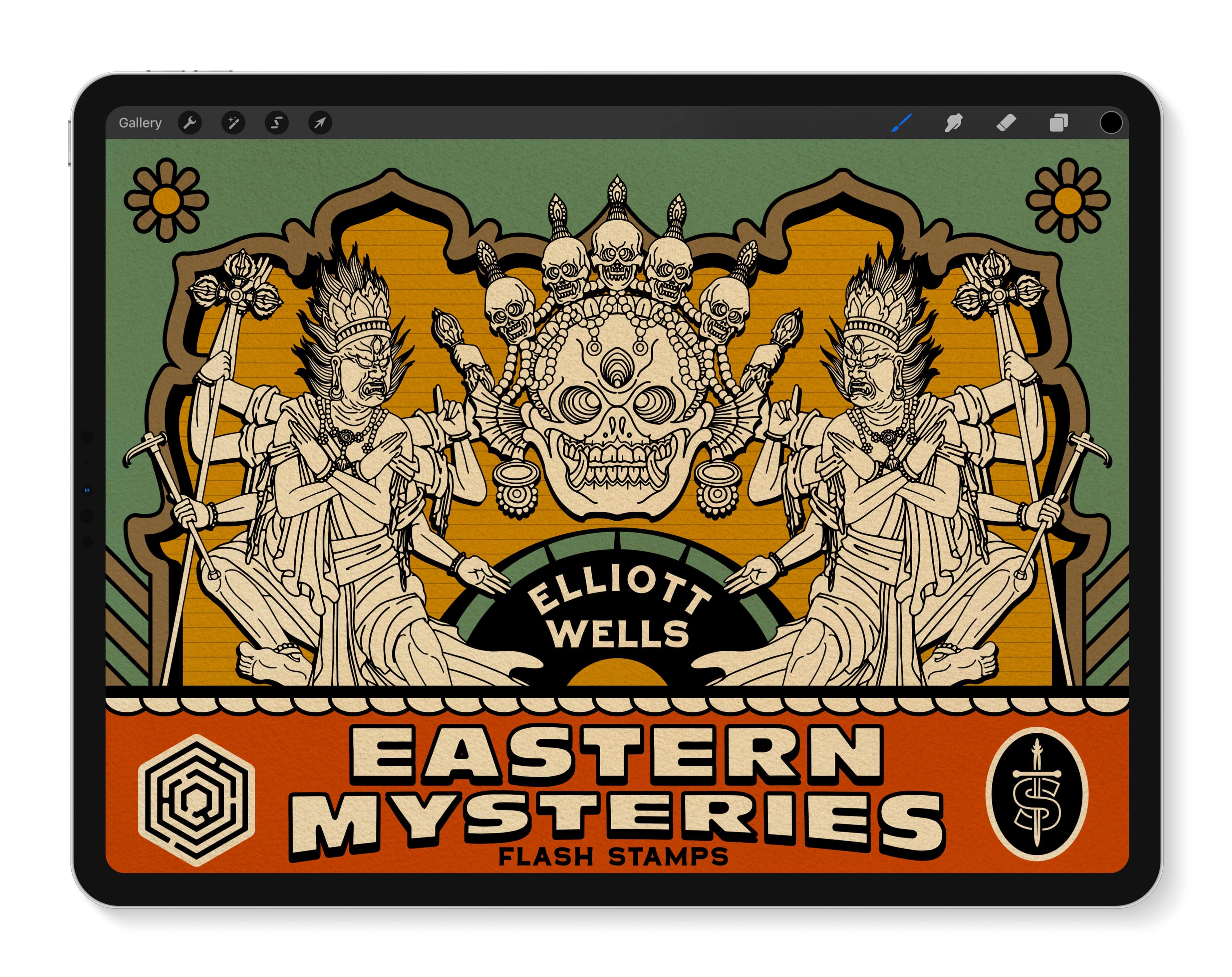 Buddhist Tattoo Design | Eastern Mysteries by Elliott Wells