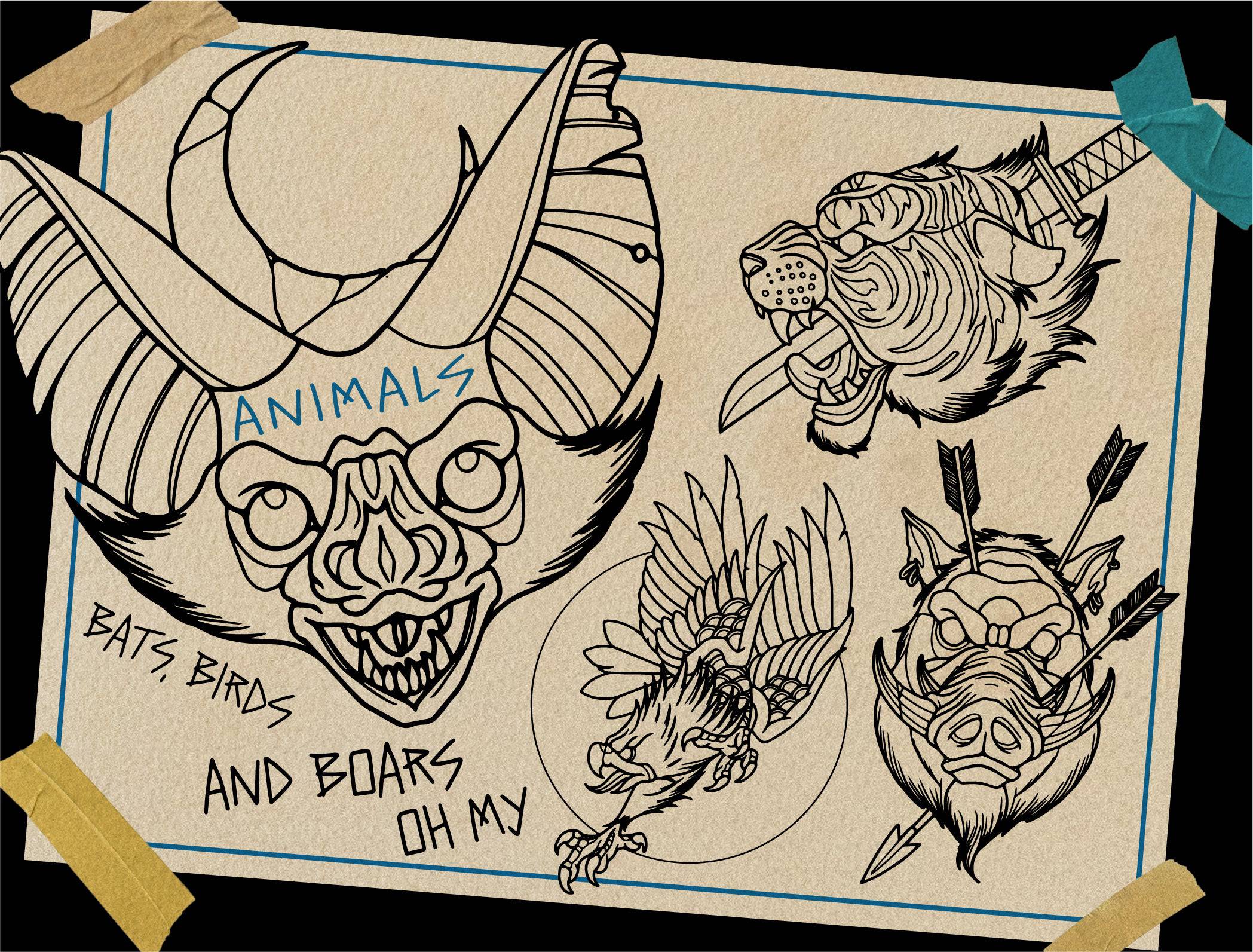 Flash Stamps - Neo-Trad Bag - Tattoo Smart