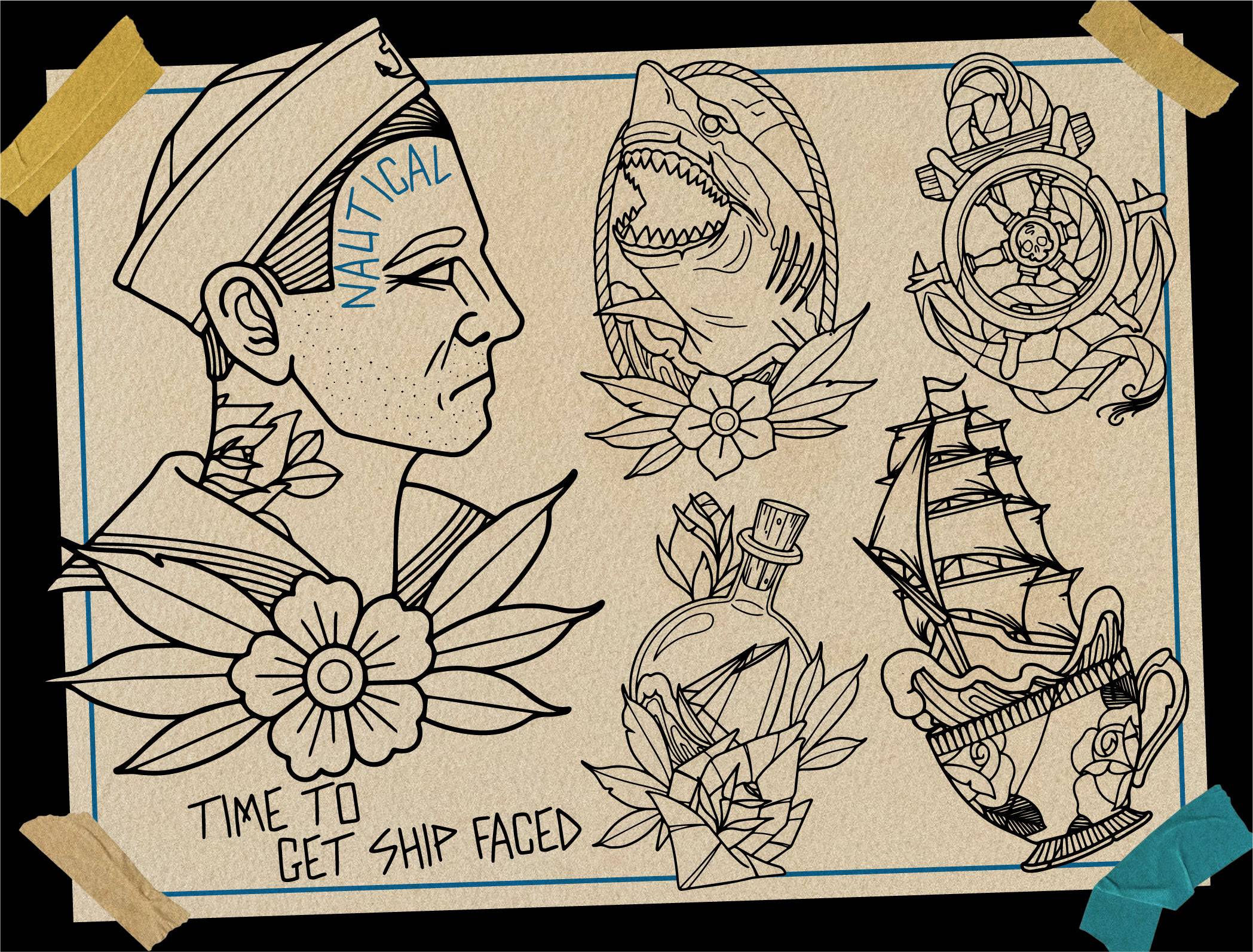 Flash Stamps - Neo-Trad Bag - Tattoo Smart