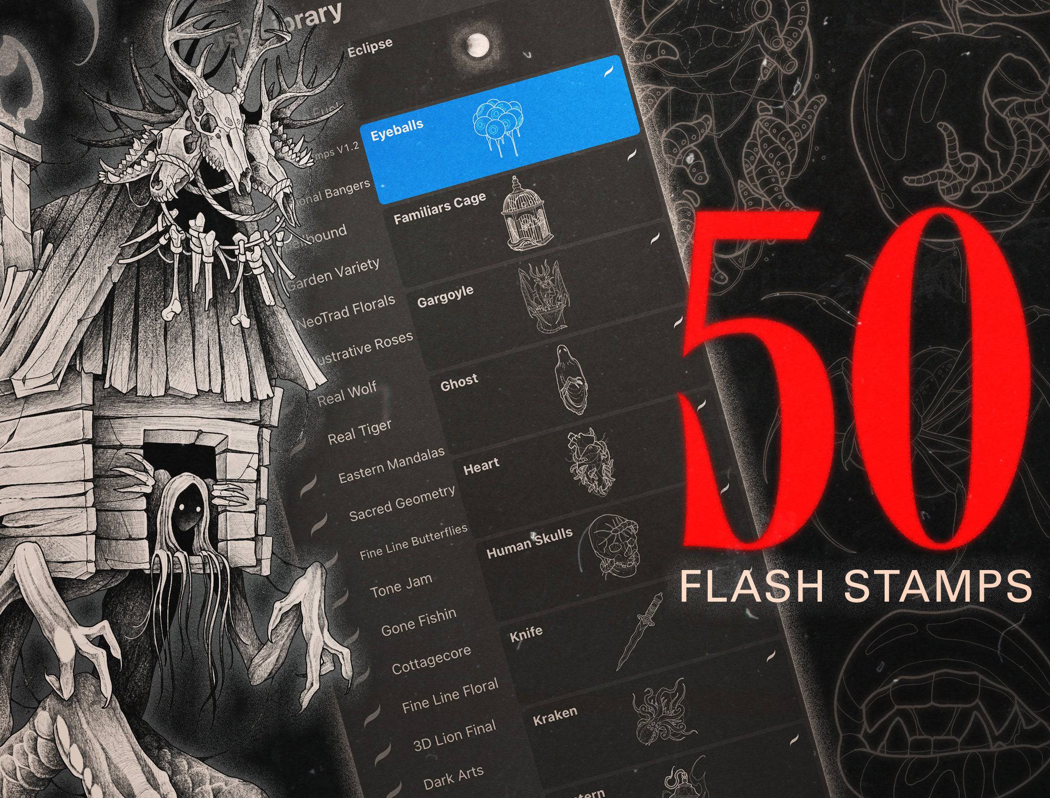 Flash Stamps - Nightmare Fuel - Tattoo Smart