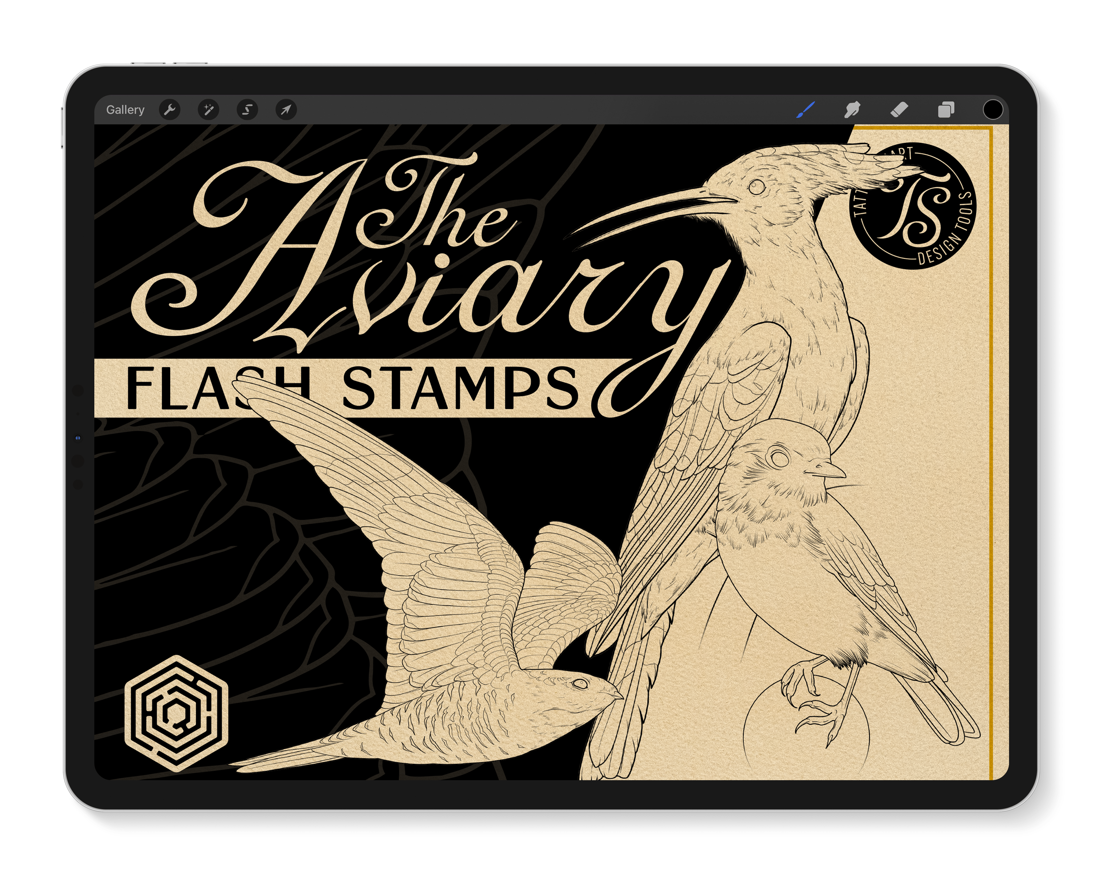 Flash Stamps - The Aviary - Tattoo Smart