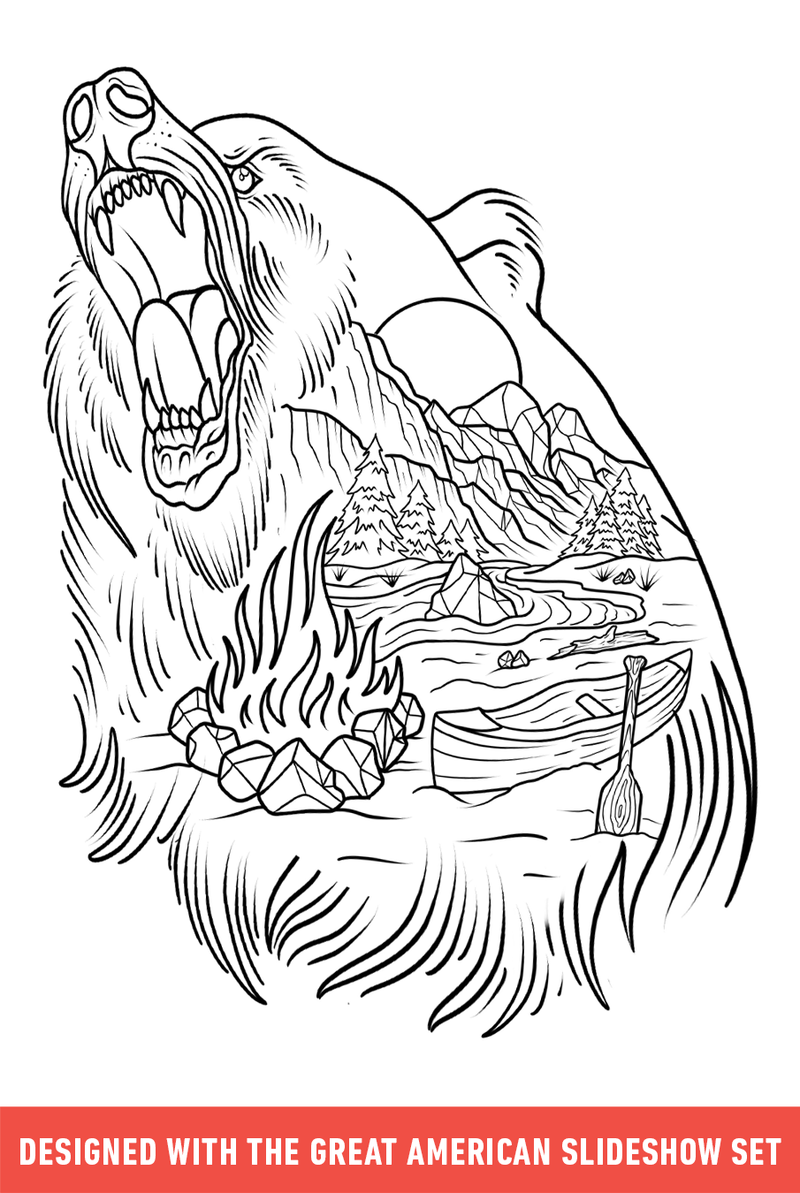 Flash Stamps - The Great American Slideshow - Tattoo Smart