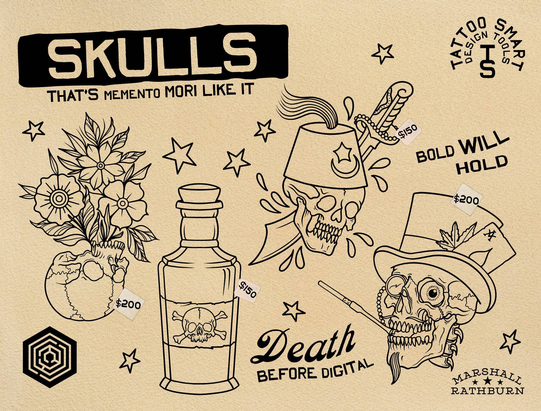 Flash Stamps - Trad Bag - Tattoo Smart