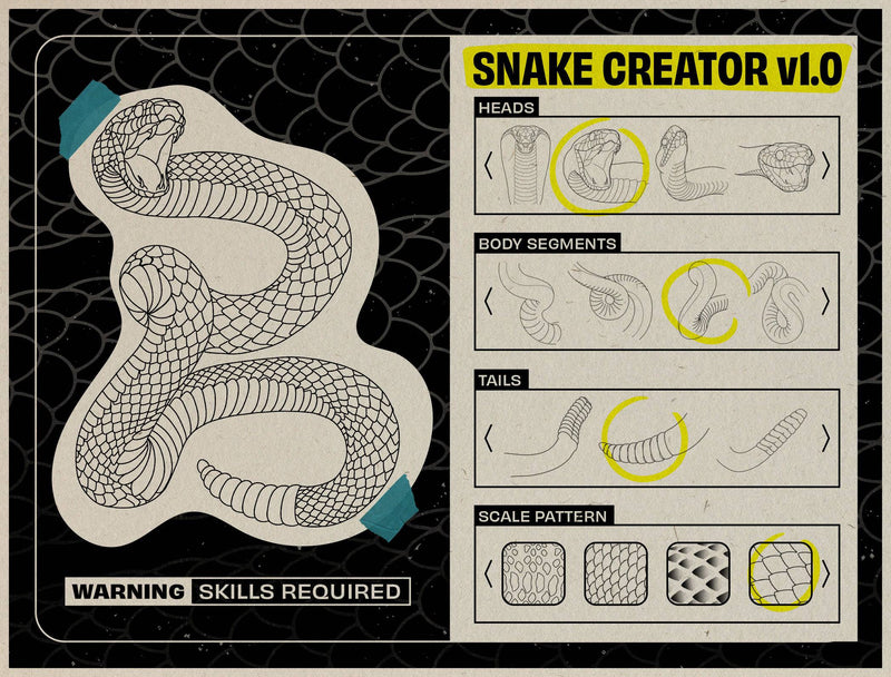 Snake Tattoo Components | Tattoo Smart