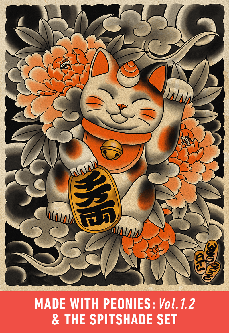 Flash Stamps - Peonies Vol. 1.2 - Tattoo Smart