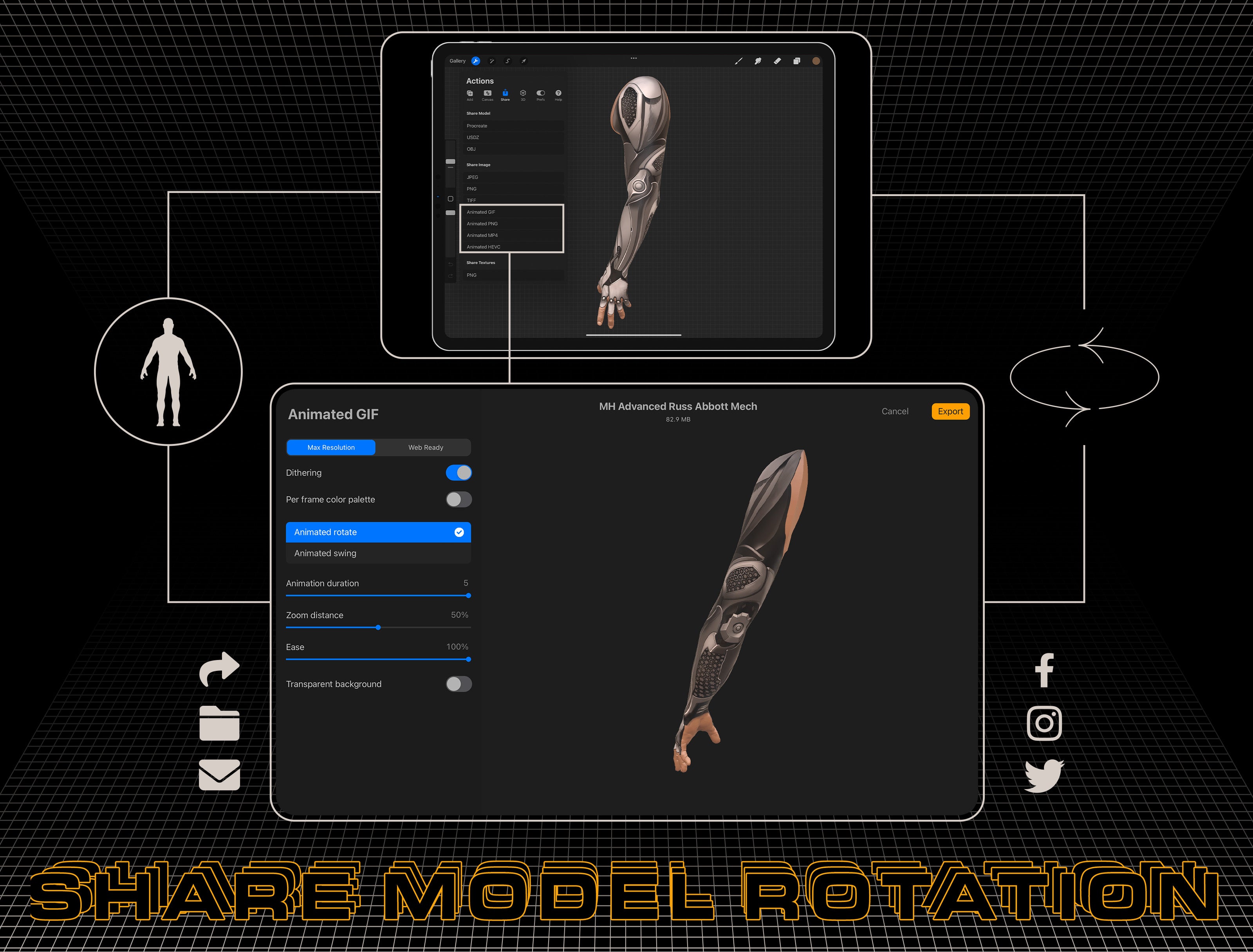 3D Model - Body Parts - Tattoo Smart