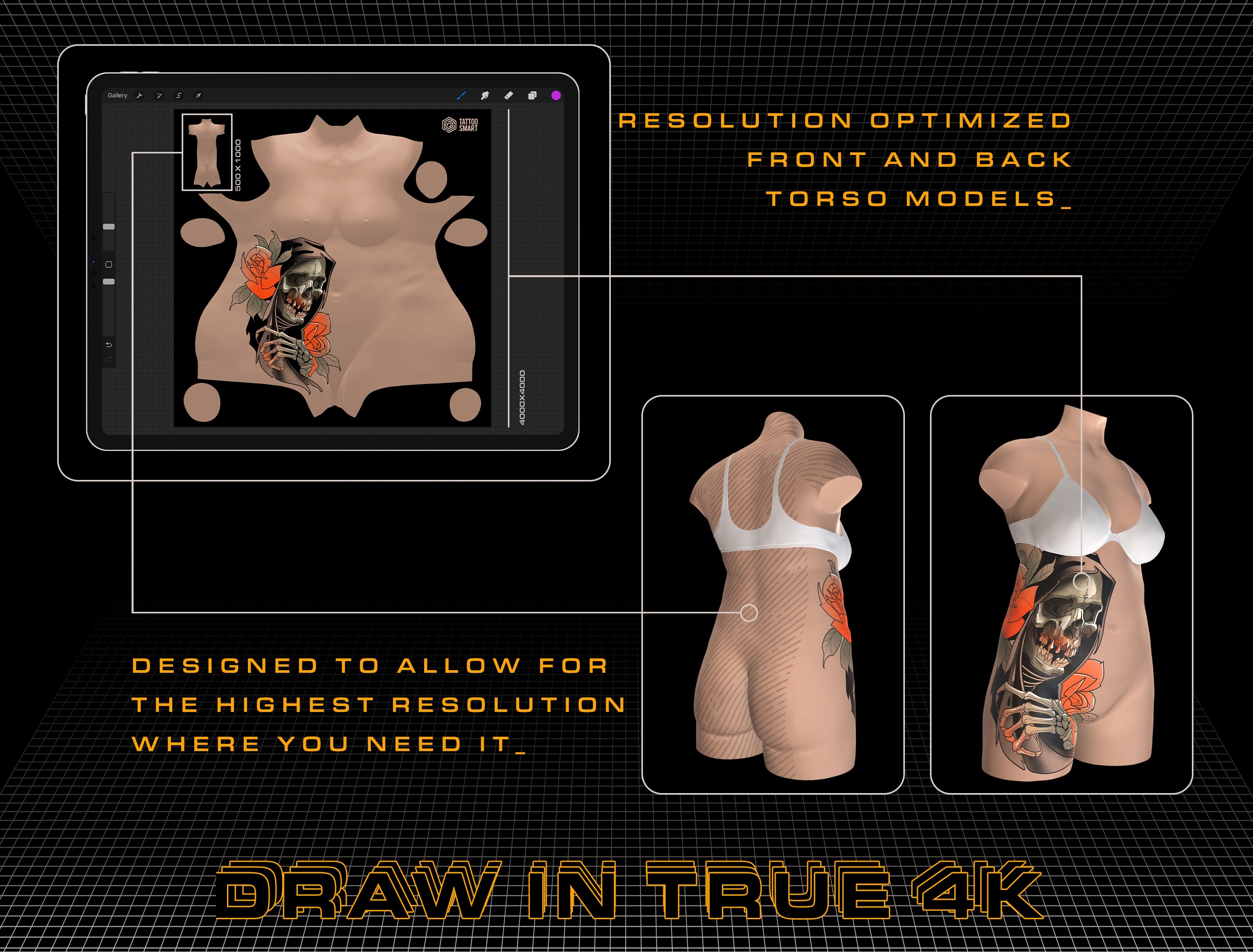 3D Model - Body Parts - Tattoo Smart