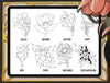 Flash Stamps - Neo-Trad Florals - Tattoo Smart
