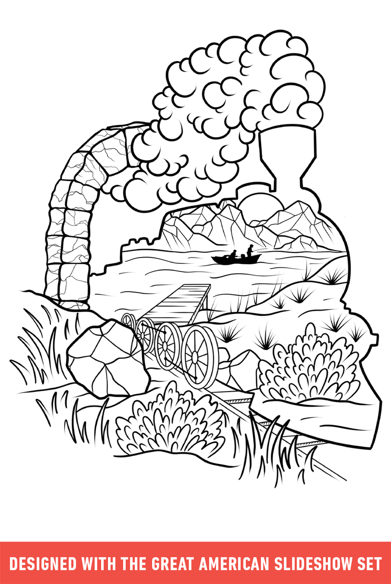 Flash Stamps - The Great American Slideshow - Tattoo Smart