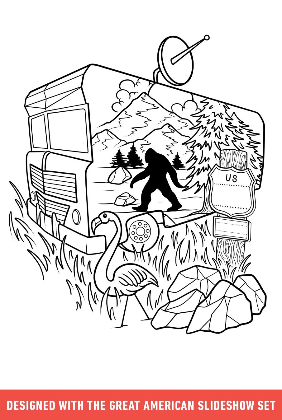 Flash Stamps - The Great American Slideshow - Tattoo Smart