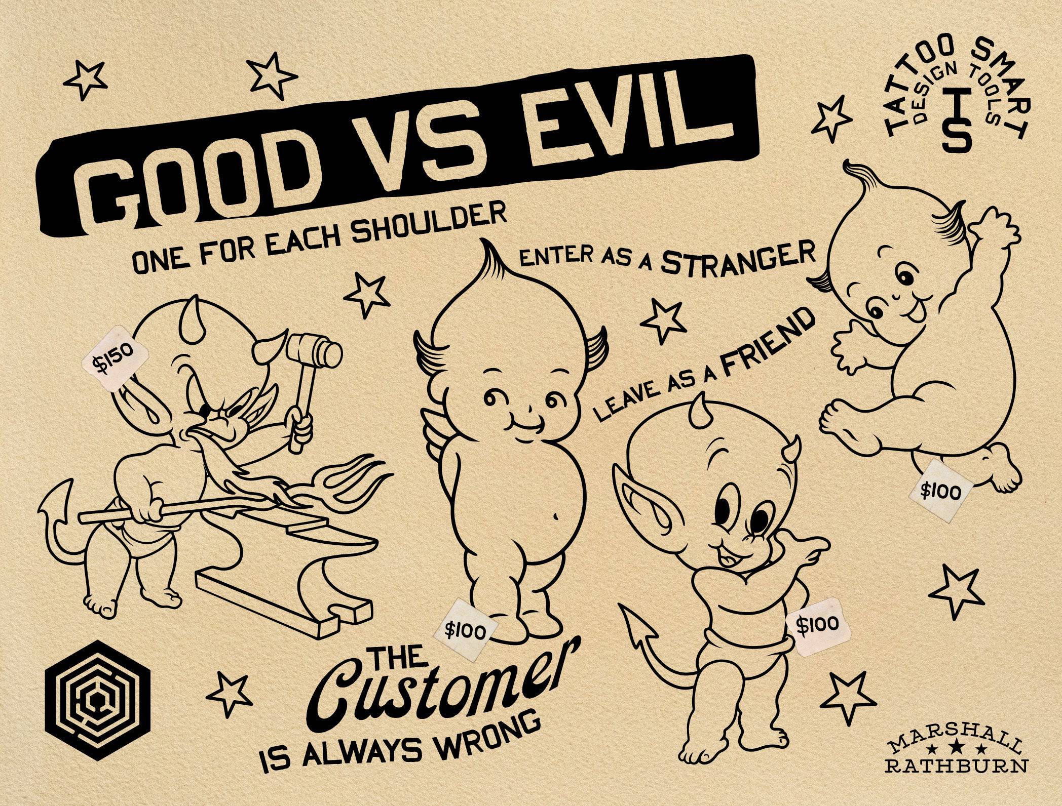 Flash Stamps - Trad Bag - Tattoo Smart