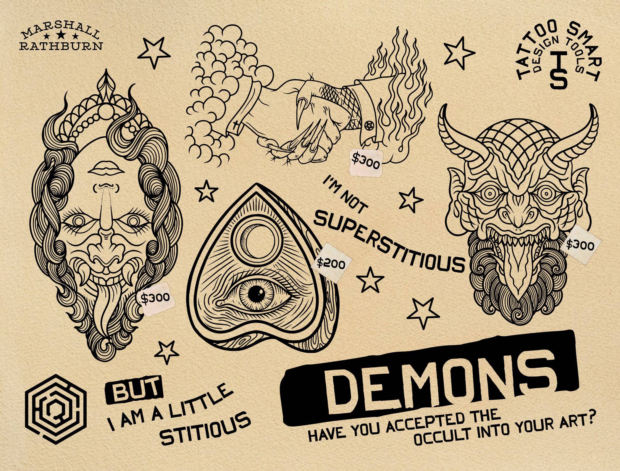 Flash Stamps - Trad Bag - Tattoo Smart